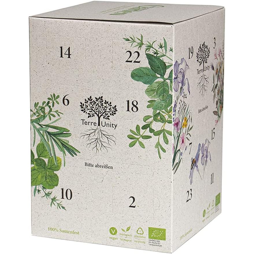 Floragard Terre Unity Adventskalender Bio Saatgut Samen Samenfest