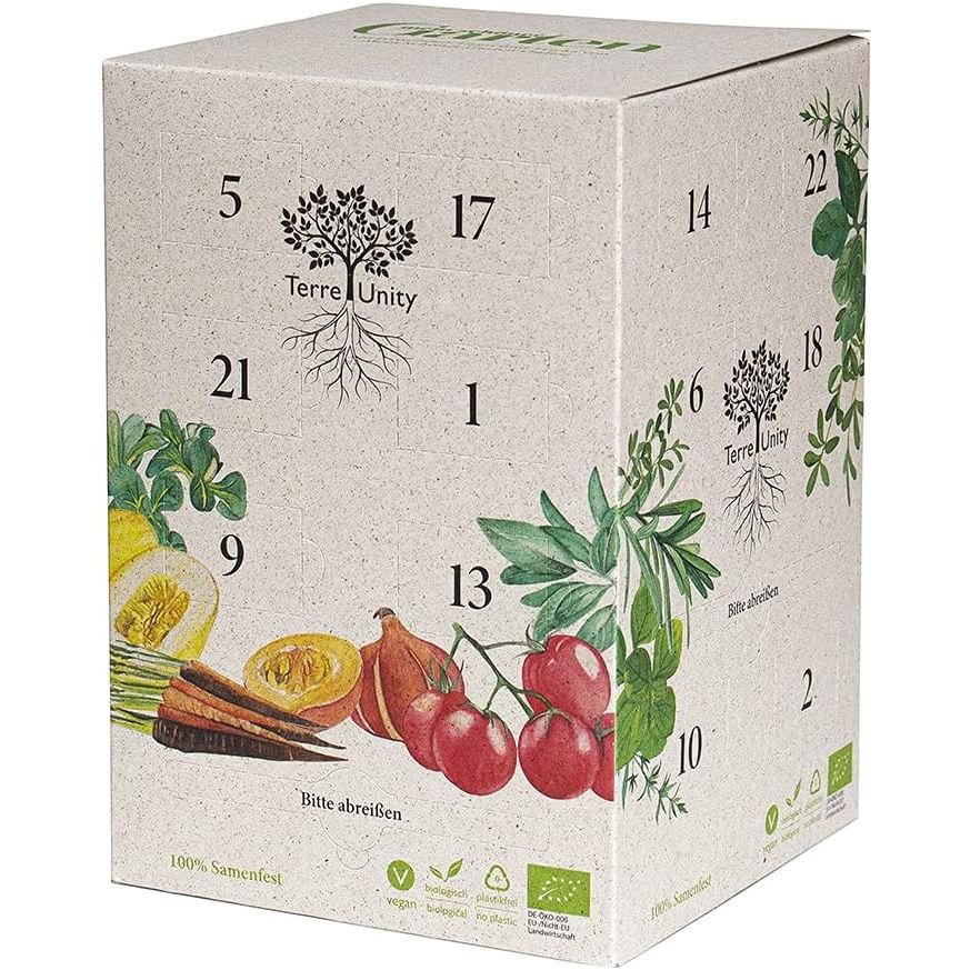 Floragard Terre Unity Adventskalender Bio Saatgut Samen Samenfest