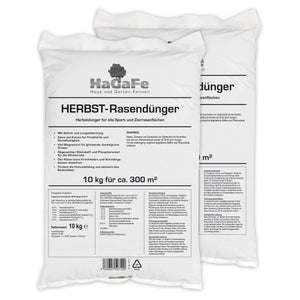 HaGaFe Herbstrasendünger, Herbst - Rasendünger, Kaliumdünger, Dünger, für Frosthärte und Standfestigkeit, mit Sofort.- und Langzeitwirkung