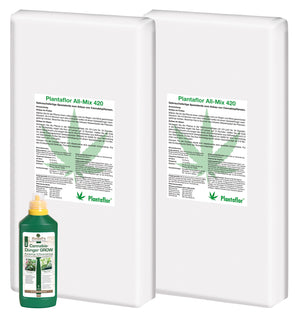 Plantaflor Cannabis Erde 50L plus HaGaFe Cannabis Flüssigdünger 1L